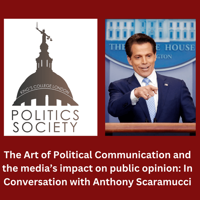 The Art of Political Communication and the media’s impact on public opinion: In Conversation with Anthony Scaramucci